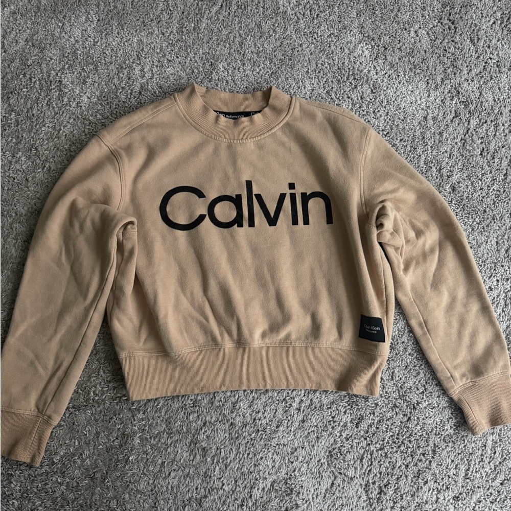 Calvin Klein Collection Tan Sweatshirt